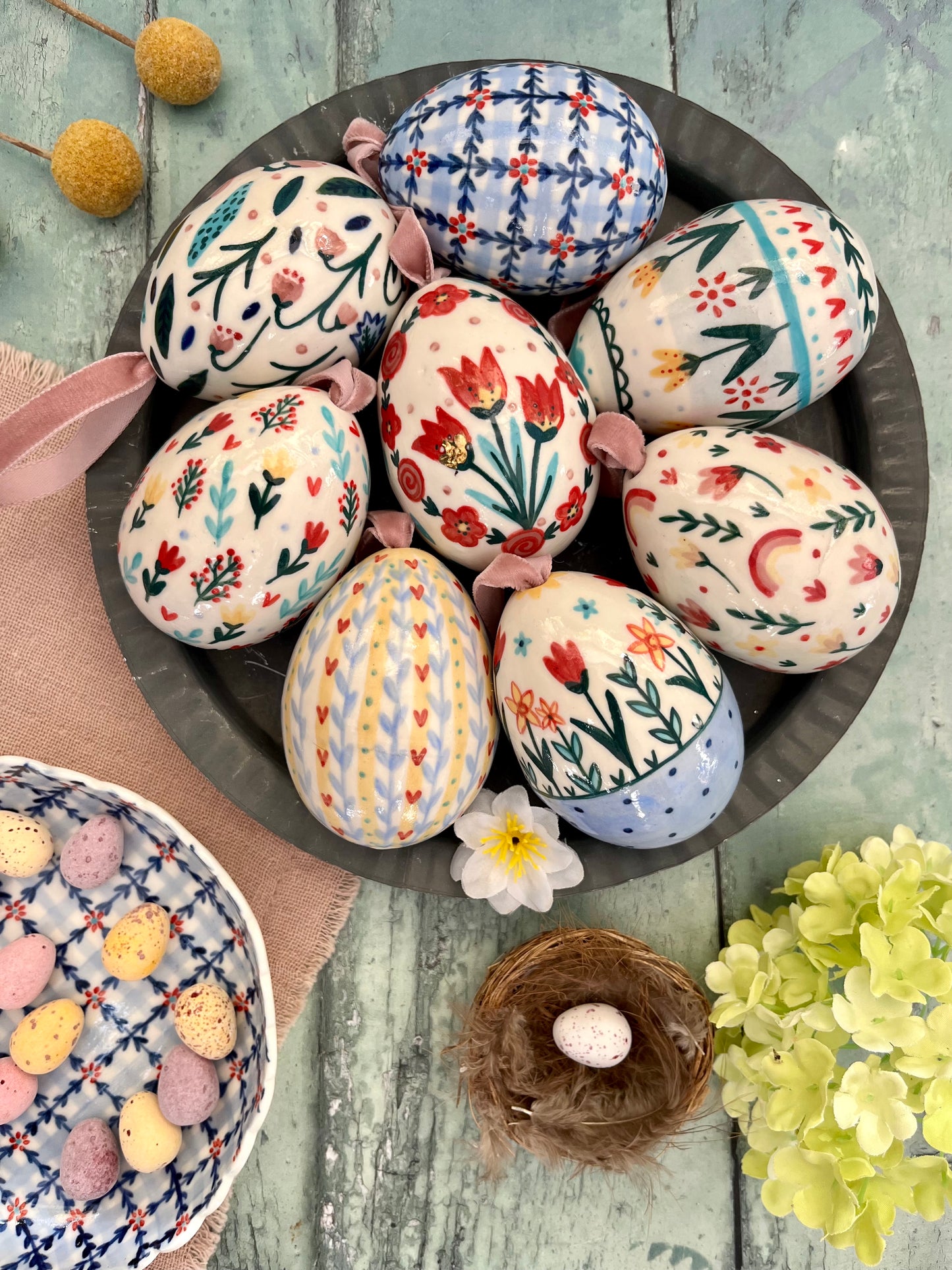 Easter Eggs - Handmade Porcelain eggs