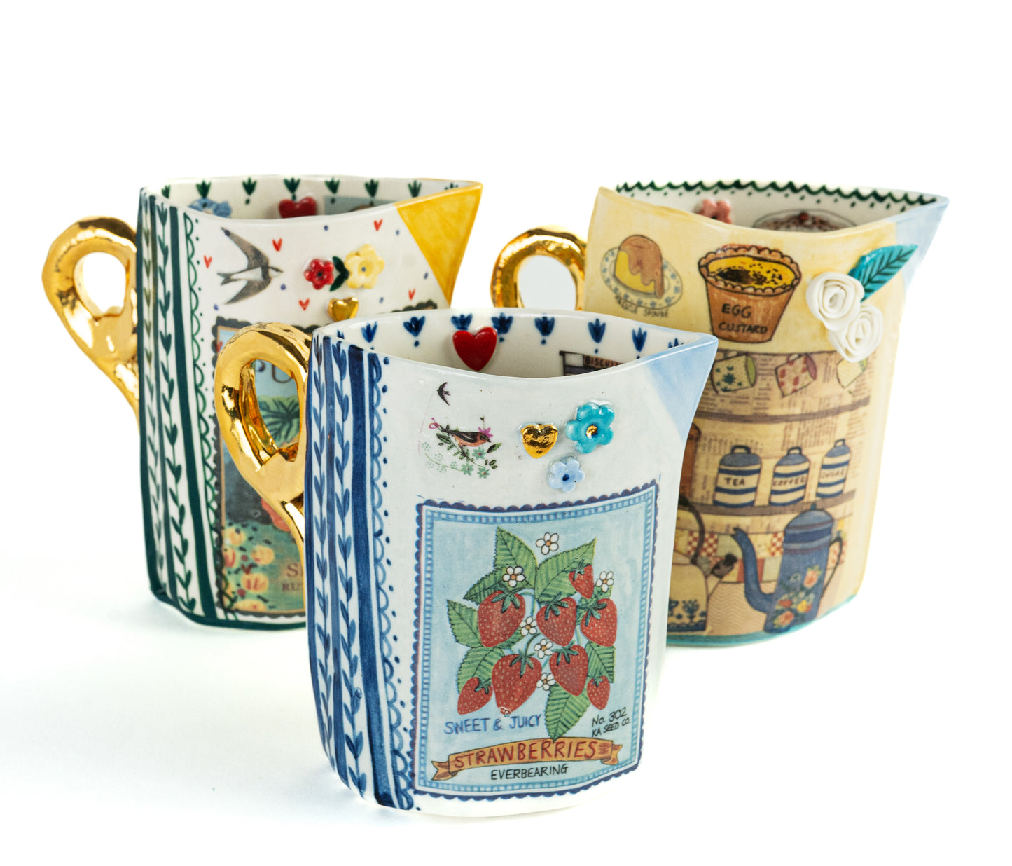 Medium porcelain jugs