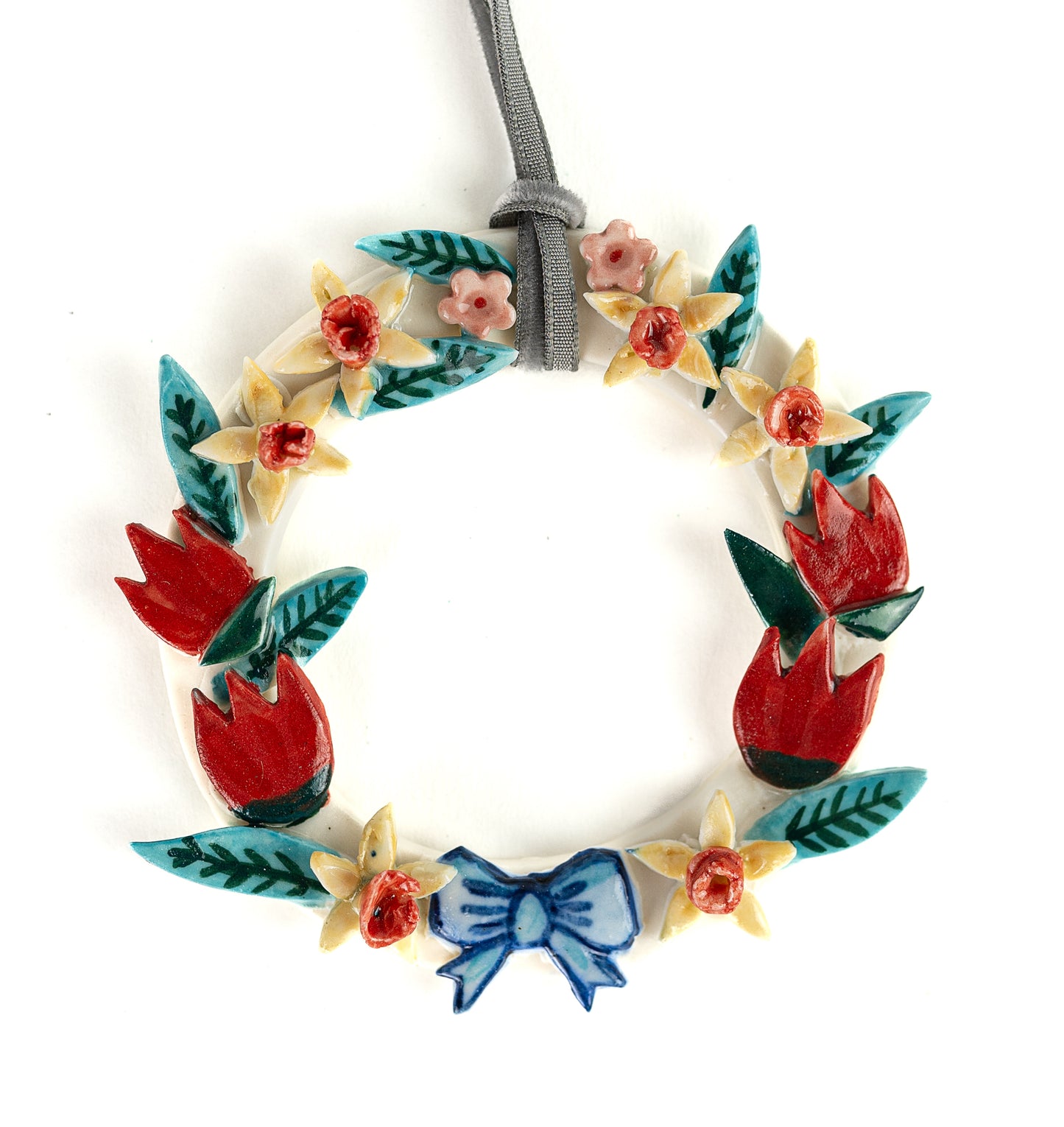 Hanging floral wreaths