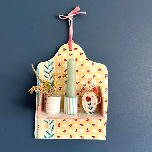 Porcelain wall shelves