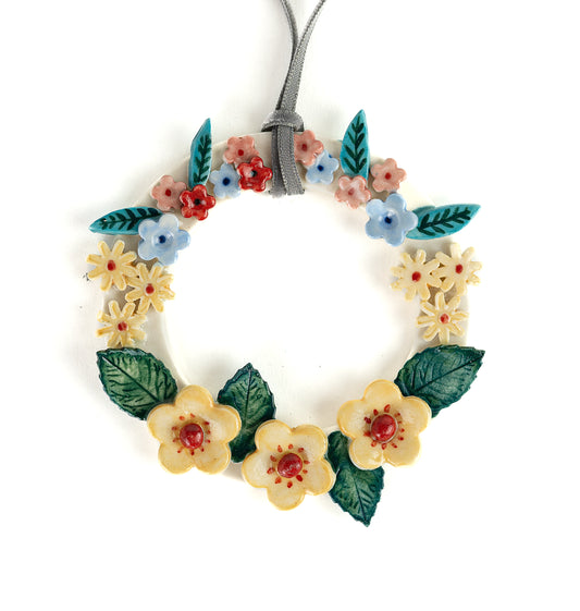 Hanging floral wreaths